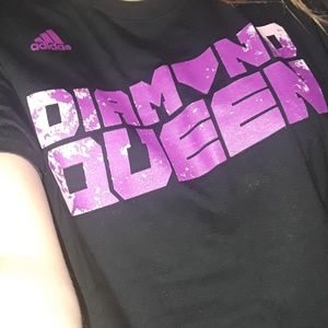 Adidas Black and Pink Tee